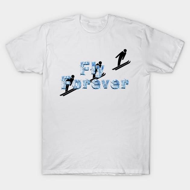 Ski Jumping Slogan T-Shirt by teepossible